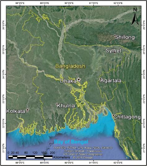 Location Map Of Chittagong City In Bangladesh Download Scientific Diagram