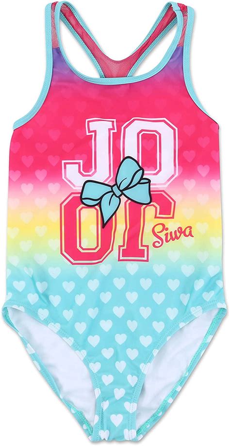 Jojo Siwa Jojo Siwa Girls Bathing Suit One Piece Swimsuit 4 8