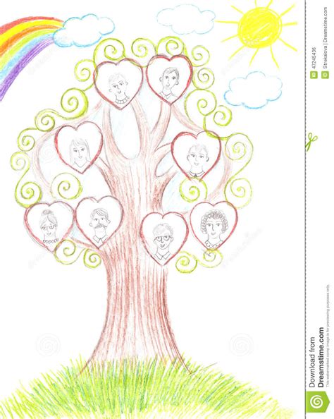 Simply open one up and start adding information. Family Tree Drawing at GetDrawings | Free download