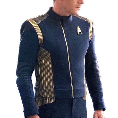 Star Trek Discovery Uniform Blue Leather Jacket
