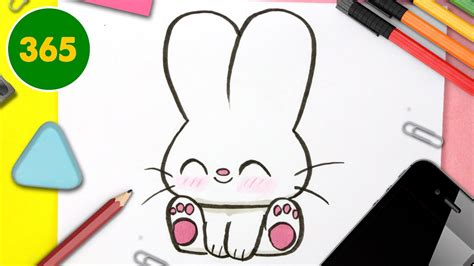 Vous allez réaliser un lapin au dessin de différentes figures géométriques étape par étape. HUR MAN RITAR KAWAII KANIN - YouTube