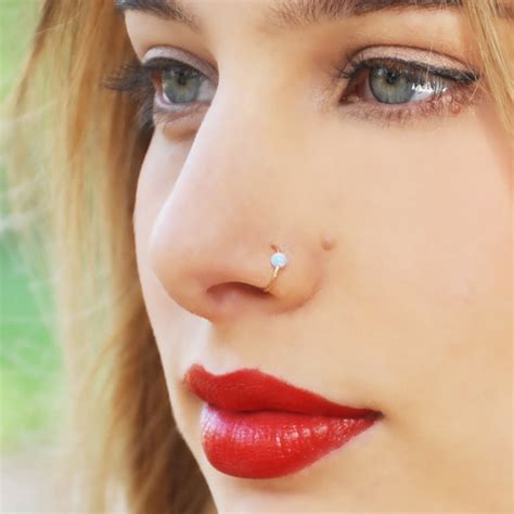 Fake Septum Piercing Nose Ring Hoop Nose For Women Faux Clip Rings Clicker Non Body Jewelry For