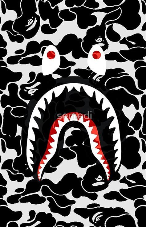 Download, share or upload your own one! shark black bape camo | Wallpaper | Pinterest | Black, People and Camo