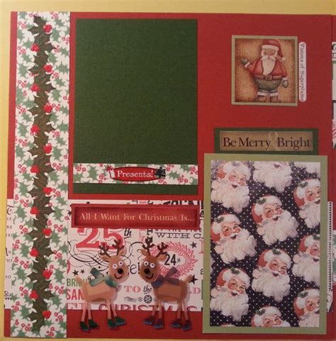 12 X 12 Premade Christmas Scrapbook Pages Etsy Christmas Scrapbook