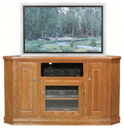 Eagle Furniture Classic Oak 5675 Tall Corner Tv Cart Traditional