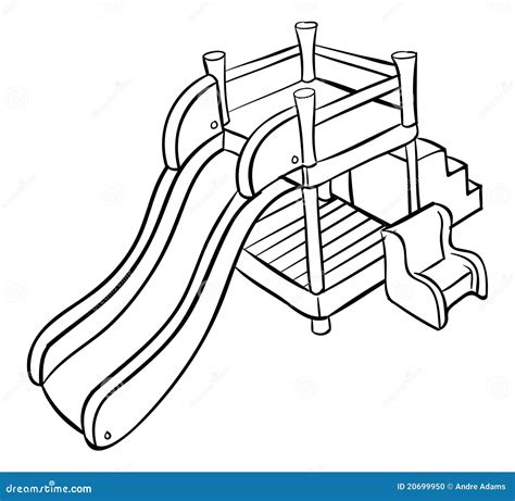 Playground Outline Coloring Coloring Pages