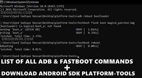 List Of Useful Adb Fastboot Commands Download Platform Tools Video
