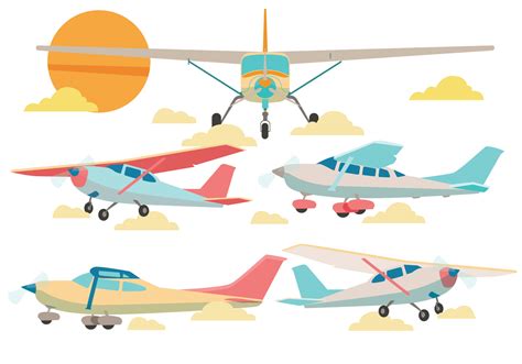 Download Cessna Airplane Vector 110507 - Download Free Vectors, Clipart Graphics & Vector Art