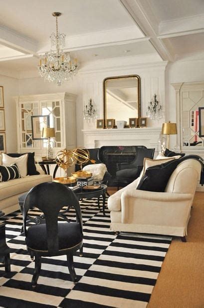 Living room white black rustic shabby chic swedish decor idea. Simple Details: ikea stockholm rand rug...