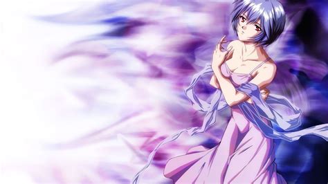 purple haired anime character hd wallpaper wallpaper flare