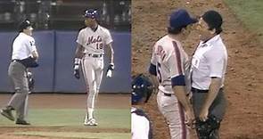 Darryl Strawberry, Davey Johnson ejected in the 17th