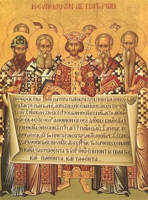 The First Ecumenical Council At Nicea In 325 Ad Nicene Creed Nicaea