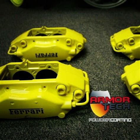 Custom Powder Coating And Decals On These Ferrari Brake Calipers