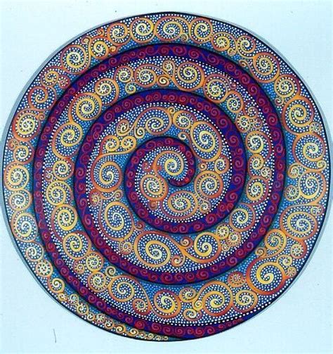 Mandala Of Spirals Mandala Painting Geometry Art Mandala Drawing