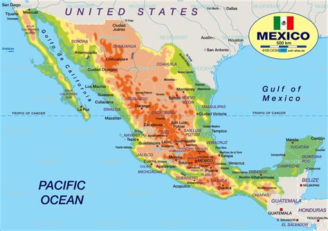 Mapas Del Mundo Mapa Turístico De México