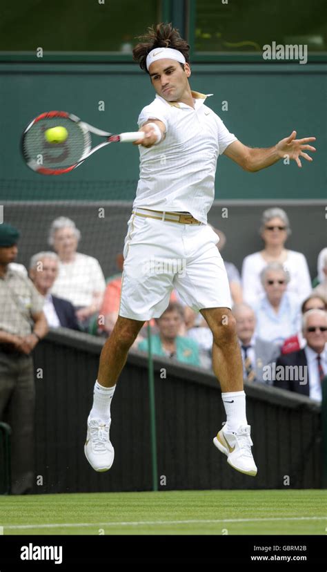 Swiss Roger Federer Hits Forehand Hi Res Stock Photography And Images