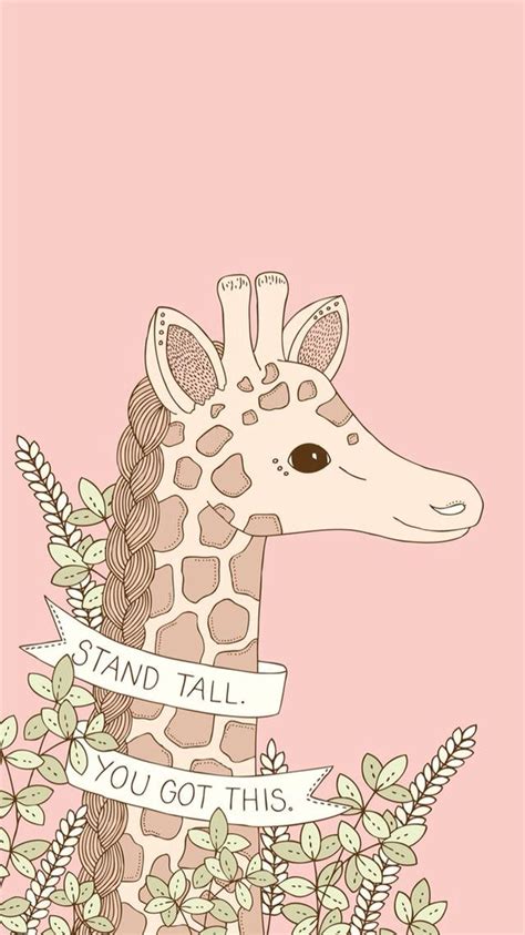 stand you got this giraffe wallpaper