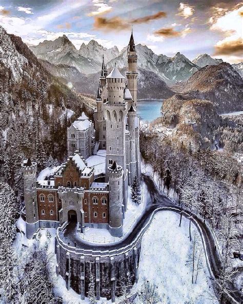 Winter Wonderland Neuschwanstein Castle Germany Photo By Alaaoth