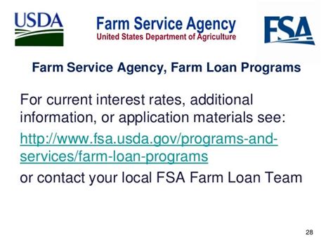 Fsa Farm Loan Opportunities Robert White