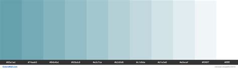 Aqua Pantone Colors Palette Colorswall