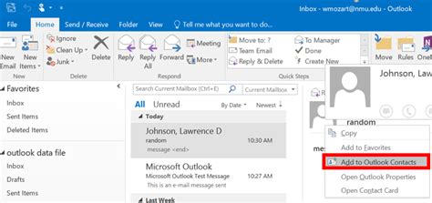 Adding Contacts In Outlook It Services