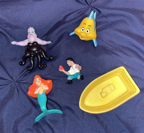 Vintage 1989 Disneys Little Mermaid Mcdonalds Happy Meal Toys Lot Complete Set 599 Picclick