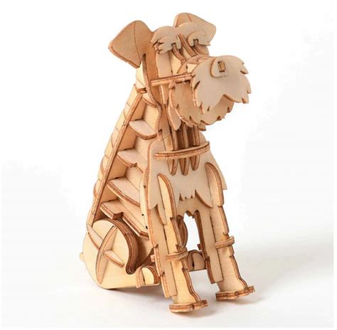 3d Wooden Puzzle Jigsaw Puzzle Laser Cutting Diy Animal Cat Etsy
