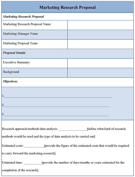 With our proposals, everything is editable, from image. Marketing Research Proposal Template | Research proposal ...
