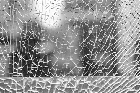 premium photo broken safety glass cracked glass