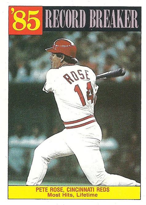 1986 Topps 206 Pete Rose Trading Card Database