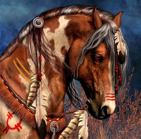 Native American War Horse Paintings