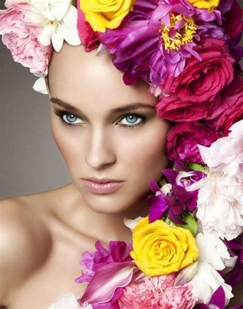 Pin By ﾚ O √ 乇 ♥ ﾚ O √ 乇 On GÜl Ve Kadin Floral Headdress Flowers In