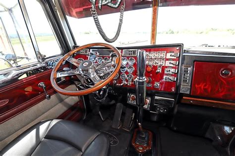 Semi Trucks Interior Truck Detailing Peterbilt 379 Steering Wheel