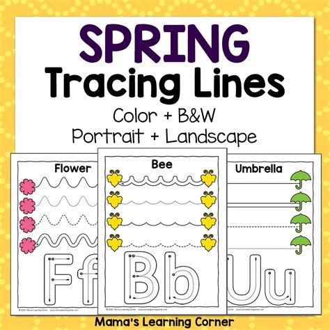 Spring Tracing The Keeper Of The Memories Tracing Spring Preschool
