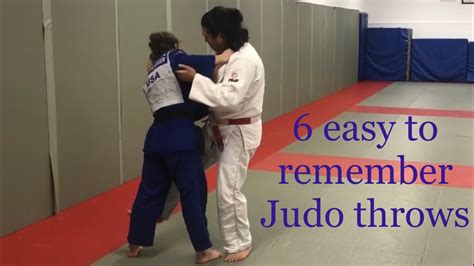 6 Easy To Remember Judo Throws Youtube