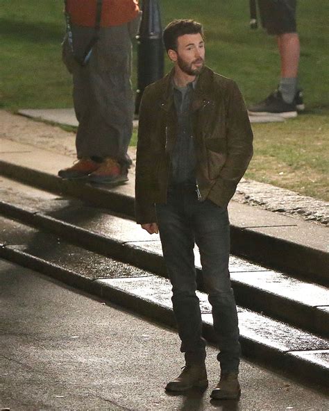 Chris Evans On The Set Of Ghosted In London May 2022 Chris Evans