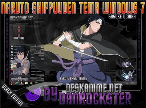 Sasuke Uchiha Theme Windows 7 By Danrockster On Deviantart