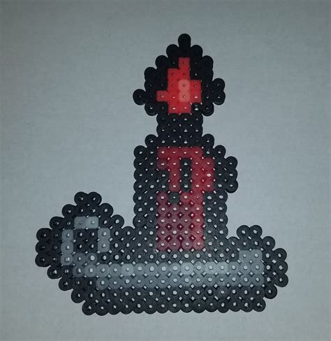 Binding Of Isaac Red Candle - Pin en Perler Beads