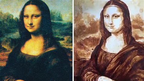Watch As This Artist Recreates The Mona Lisa Using Coffee Abc7 Los