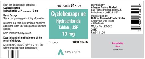 Ndc 72888 013 Cyclobenzaprine Hydrochloride Images Packaging