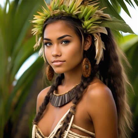 Polynesian Tribe Girl
