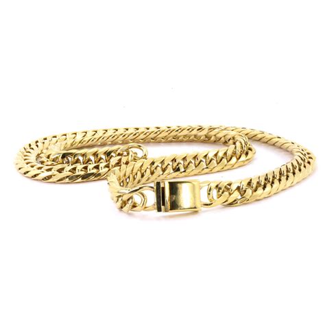 Solid 14k Yellow Gold Finish Thick Heavy Miami Cuban Tight Chain Jayz