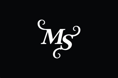 Monogram MS Logo V2 Graphic By Greenlines Studios Creative Fabrica