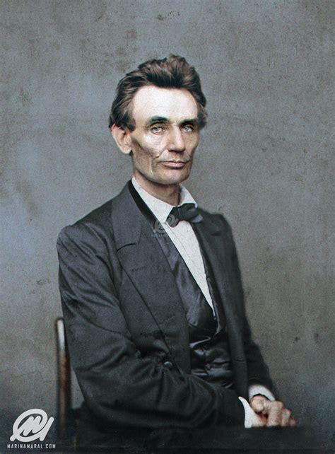 Colorized By Me Abraham Lincoln Circa 1860 Rpics