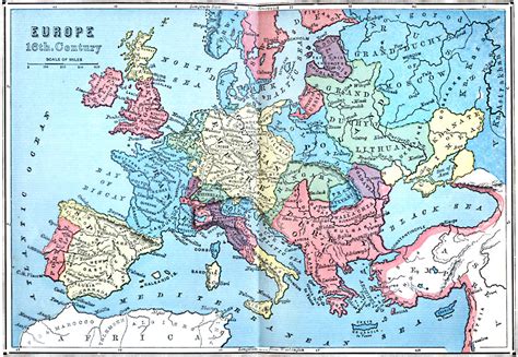 Online Maps Europe In The 16th Century