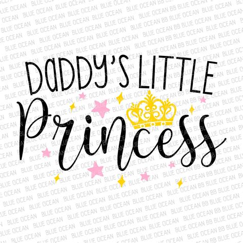 Daddys Little Princess Svg Little Princess Svg Etsy