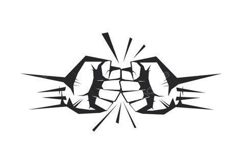 Clenched Fist Clipart Transparent Png Hd Two Clenched Fists Bumping