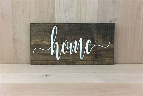 Home wood sign home decor home sign home rustic home decor | Etsy | Wood signs home decor, Wood 