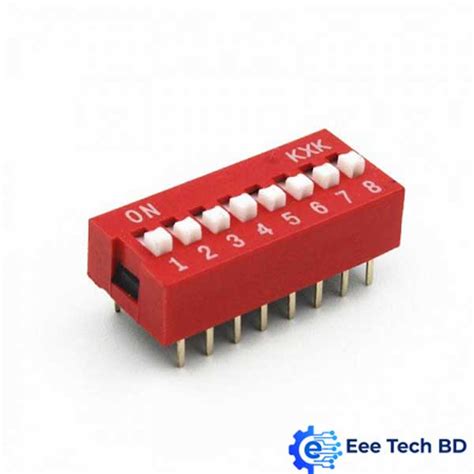 8 Position Dip Switch