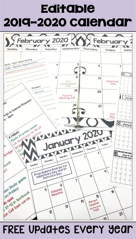 There are 31 days this month. 2020-2021 Calendar Printable and Editable with FREE ...